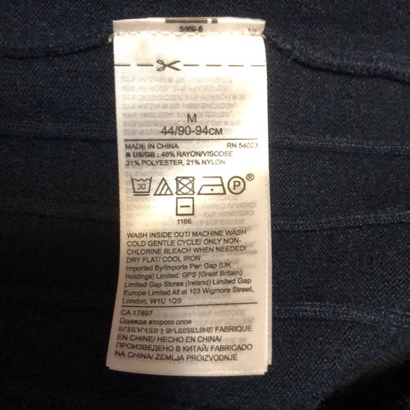 Banana Republic Pleated Midi Skirt - Navy Size M - Picture 7 of 7